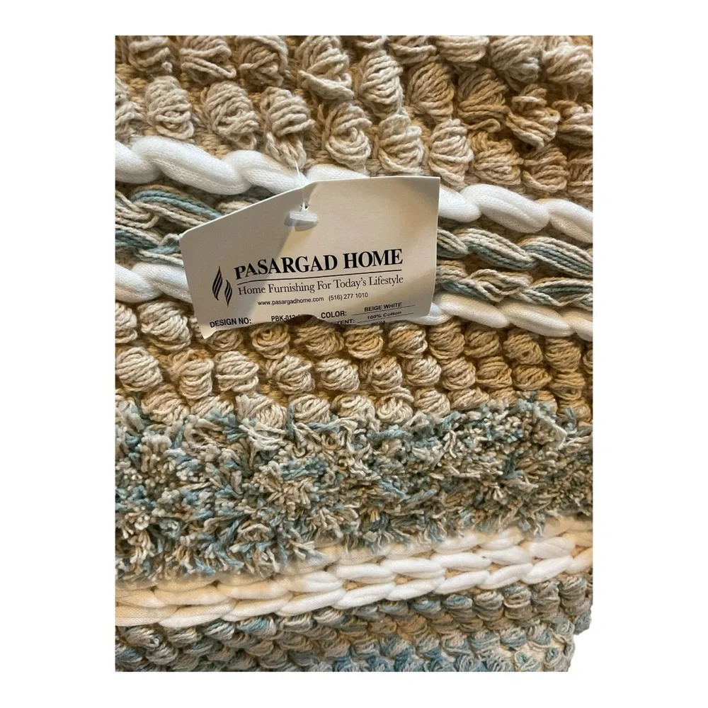 Pasargad Home Grandcanyon Cotton Braided Basket, Beige